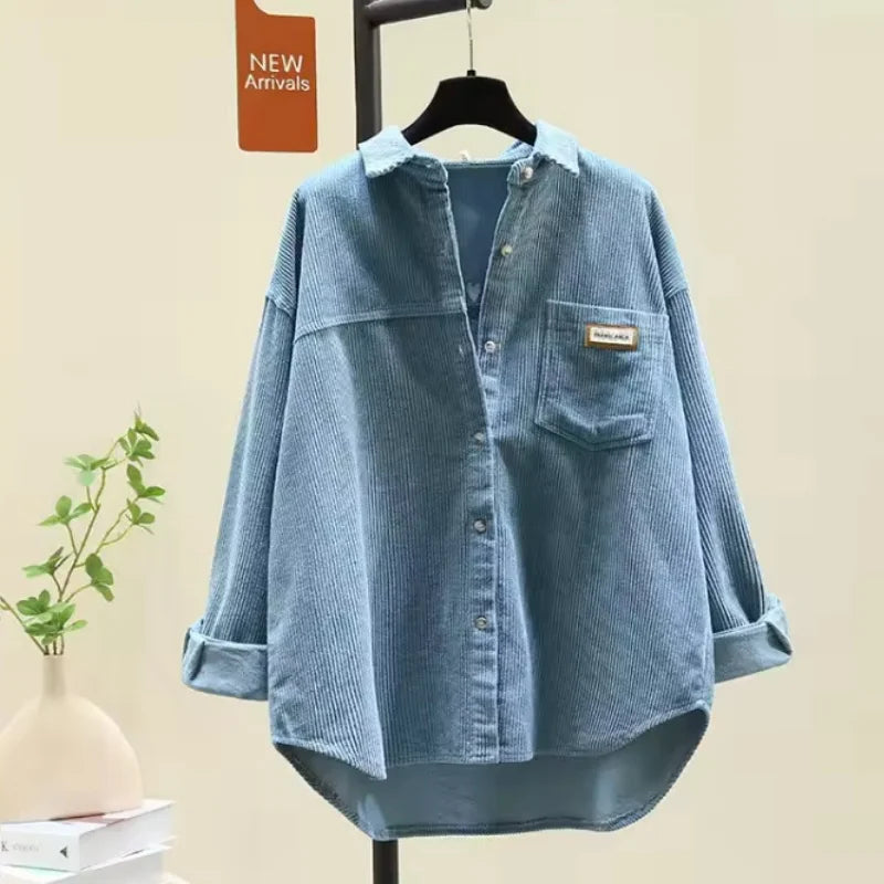 Women's Long Sleeve Button Front Shirt