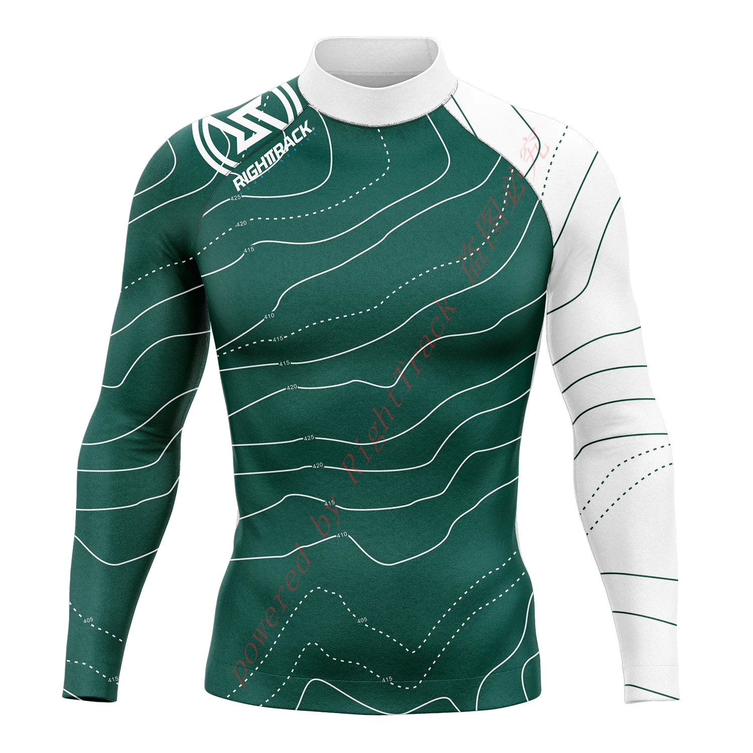 Men's Round Neck Rash Guard with Long Sleeves for Summer Surfing