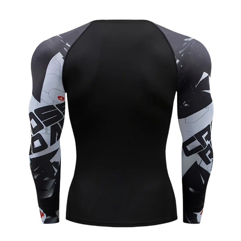 Fitted Crew Neck Long Sleeve Compression T Shirt