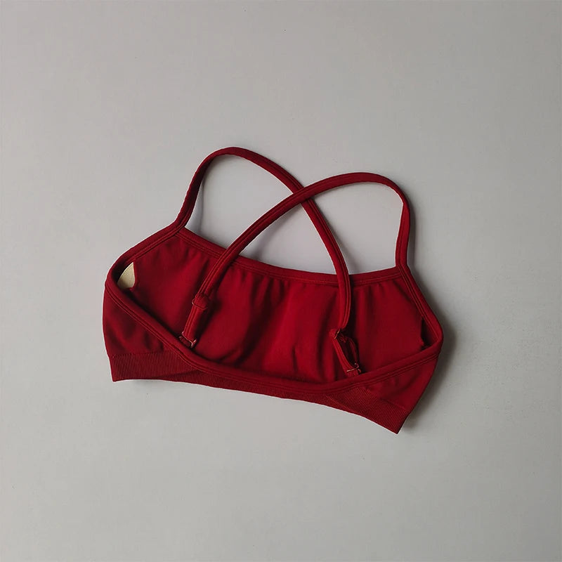 Women's Strappy Sports Bra with Separate Shorts Options