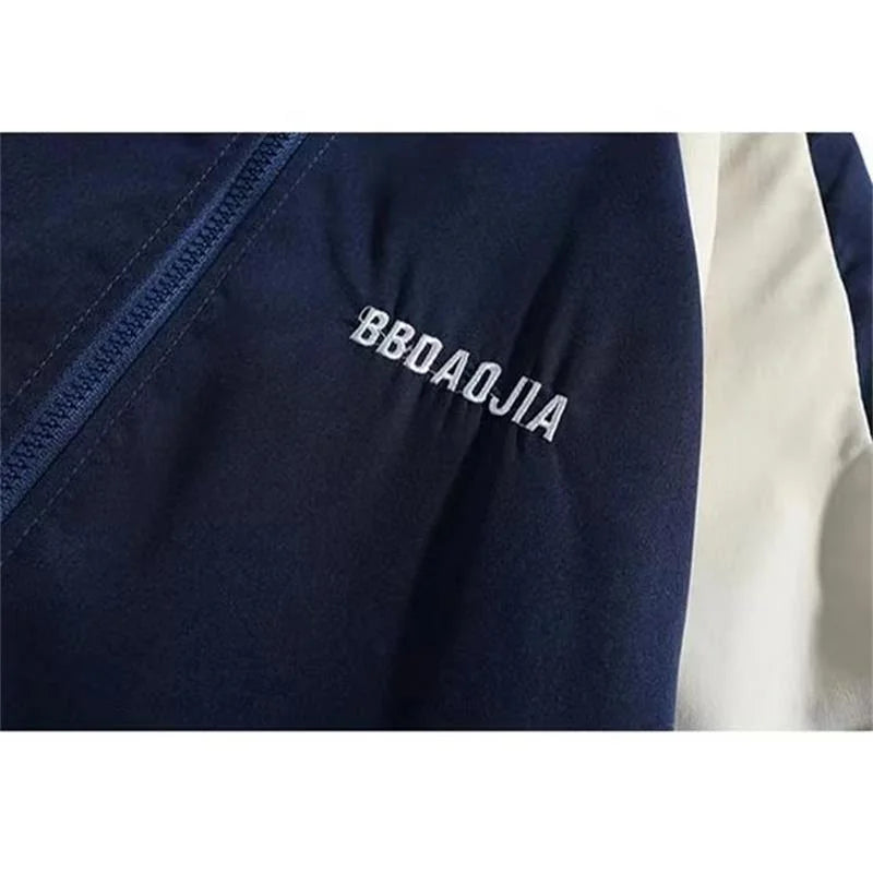 Color Block Long Sleeve Casual Streetwear Racing Style Jacket