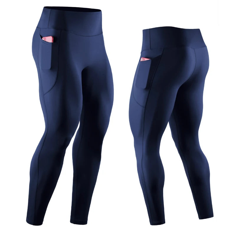 Men's Pocket Training Leggings for Gym and Running