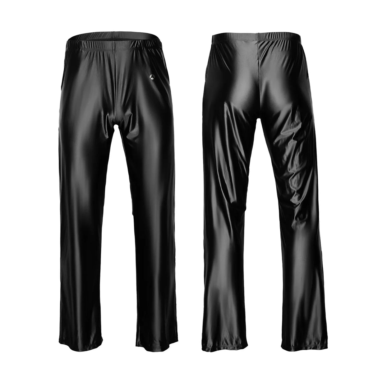 Men's Glossy Short Sleeve T-Shirt with Separate Bottom Options