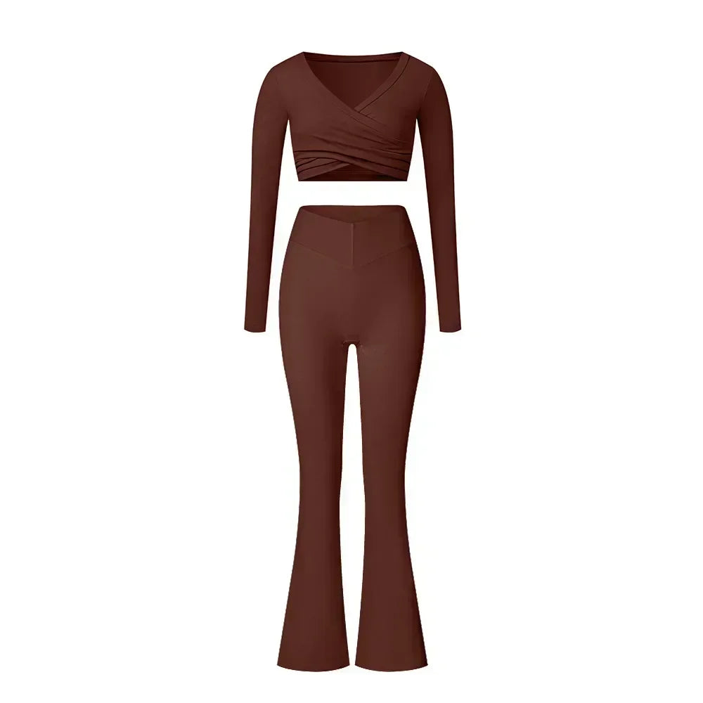Women's Zip-Front Yoga Workout Set