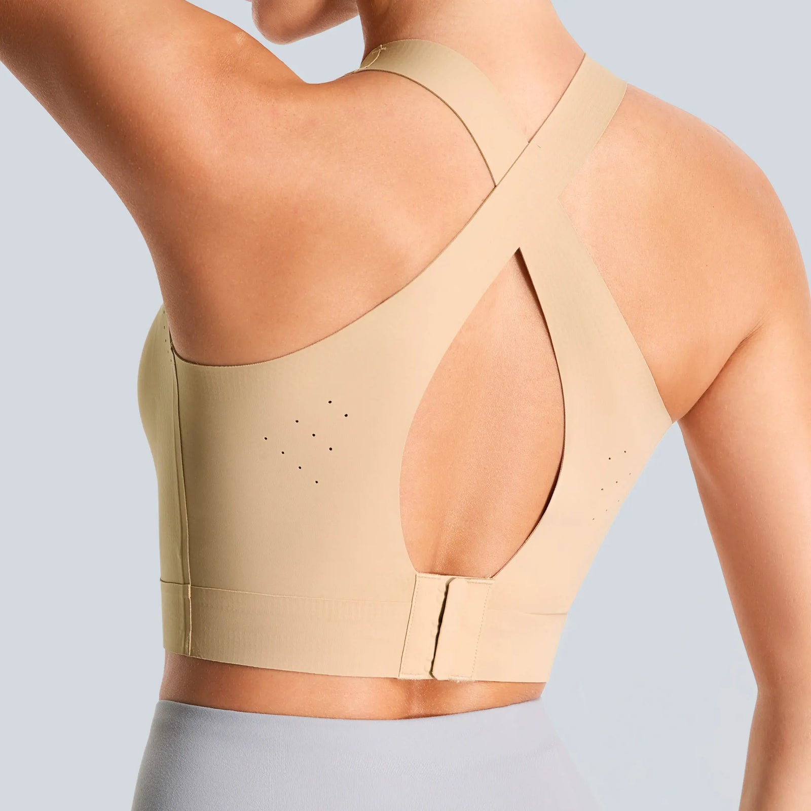 Women's Cross Back Cutout Sports Bra