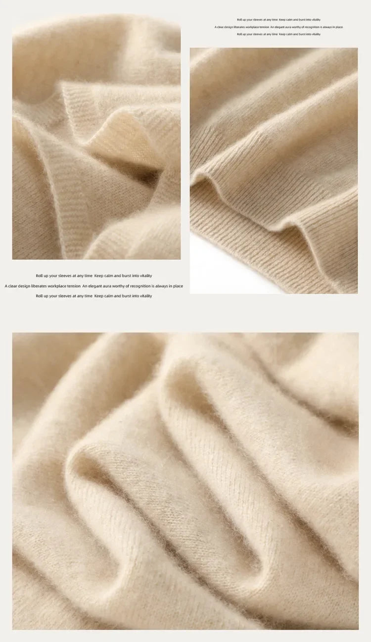 Women's Turtleneck Sleeveless Knit Vest Casual Knit Layer