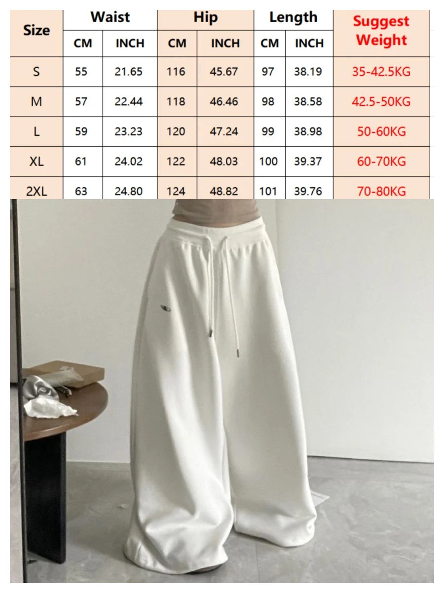 Women's Loose Wide Leg Pants with Contrast Stripe Style Options