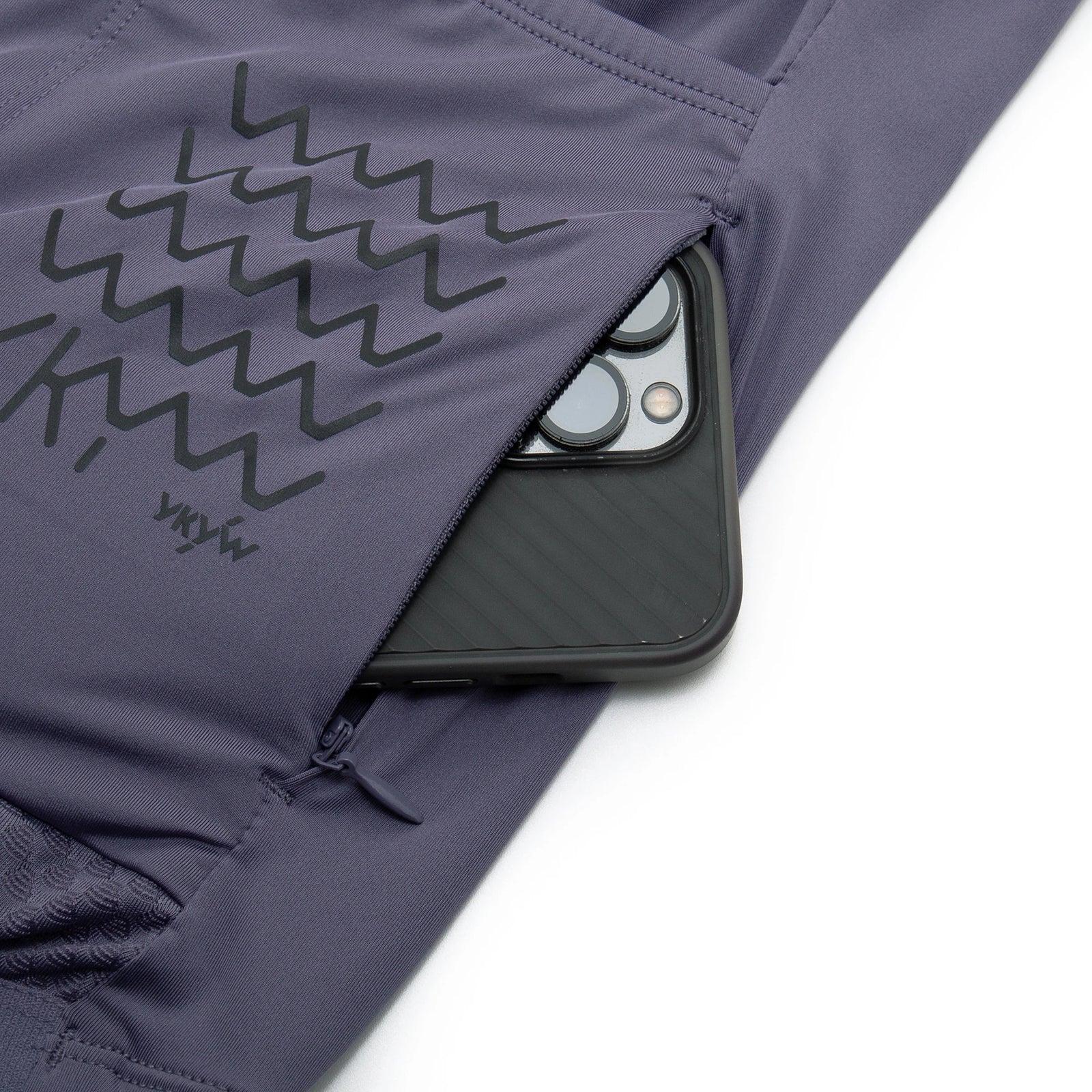 Men's Short Sleeve Full-Zip Cycling Jersey with Rear Storage Pockets