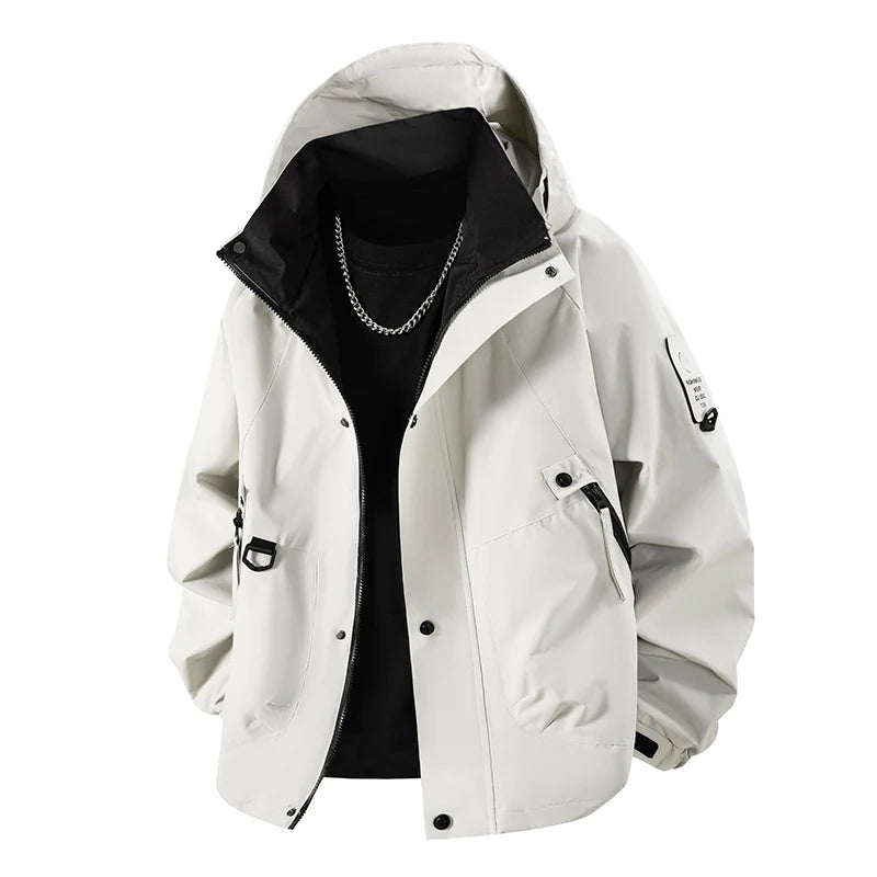 Unisex Waterproof Polyester Hiking Jacket for Spring and Autumn
