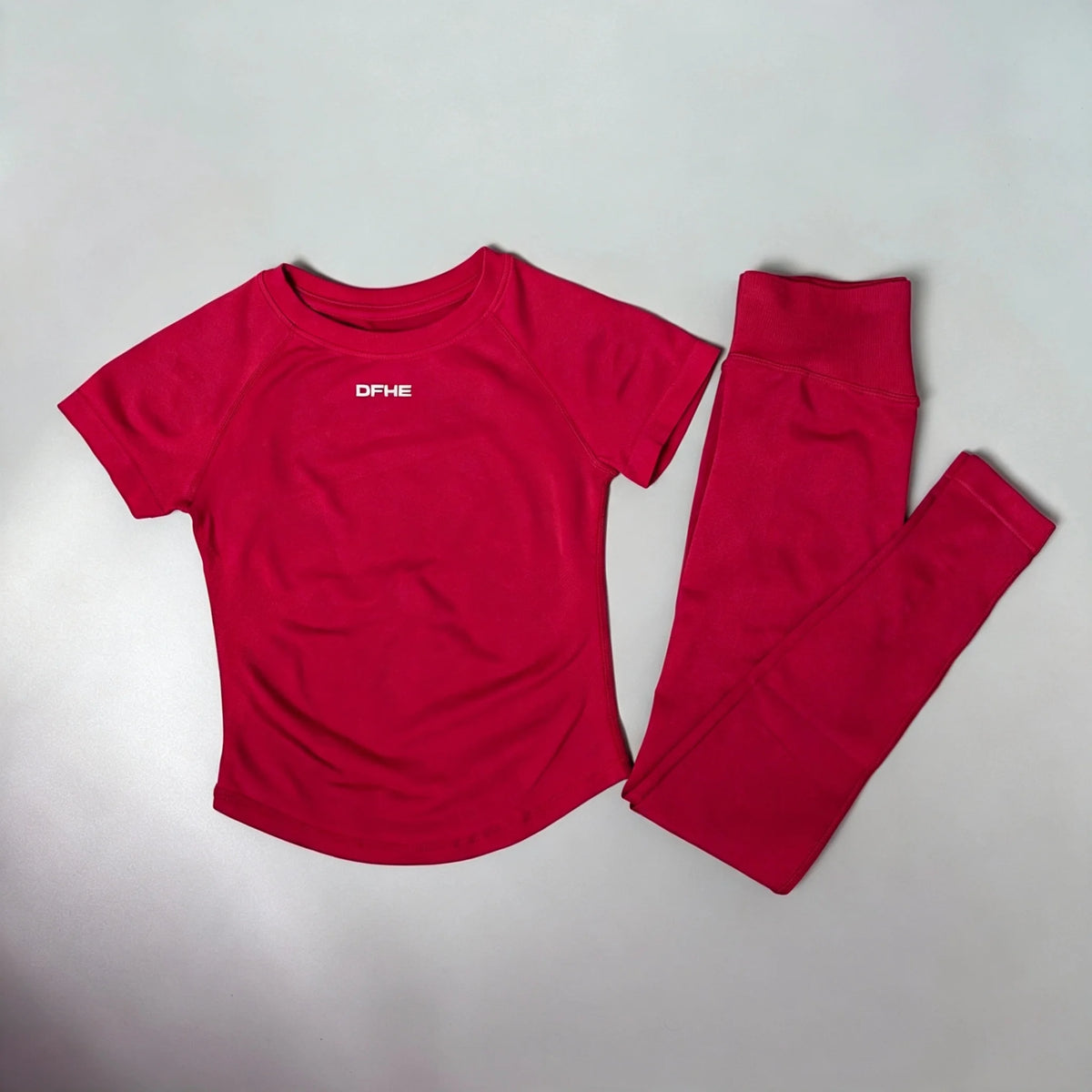 Women's Short Sleeve Yoga Top and Leggings Set