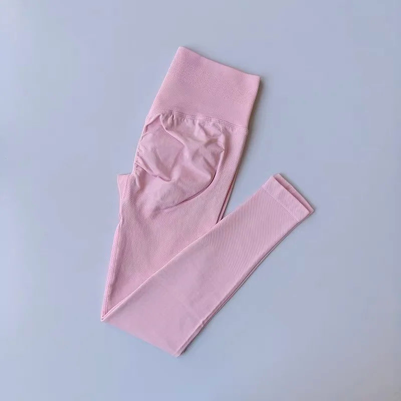 Women's Cross Back Bra And Flared Pants Yoga Set
