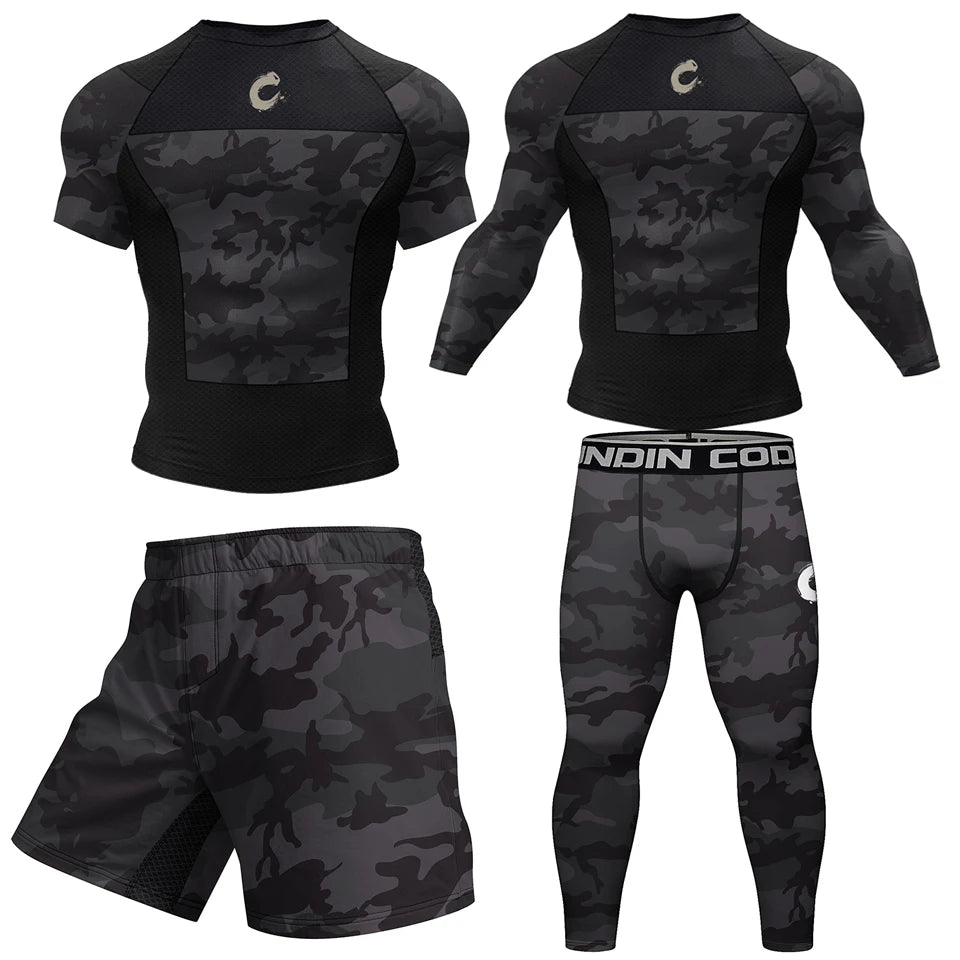 Compression Training Top and Shorts Set with Piece Options