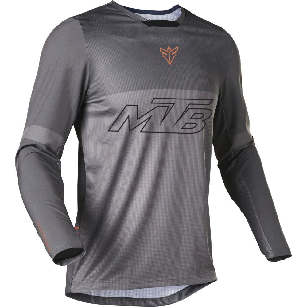 Men's Long Sleeve Pullover Cycling Jersey for Mountain Bike Riding