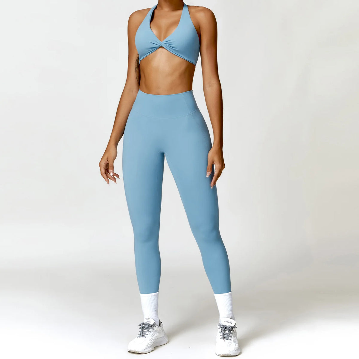 Women's Halter Bra And Variable Bottoms Yoga Set