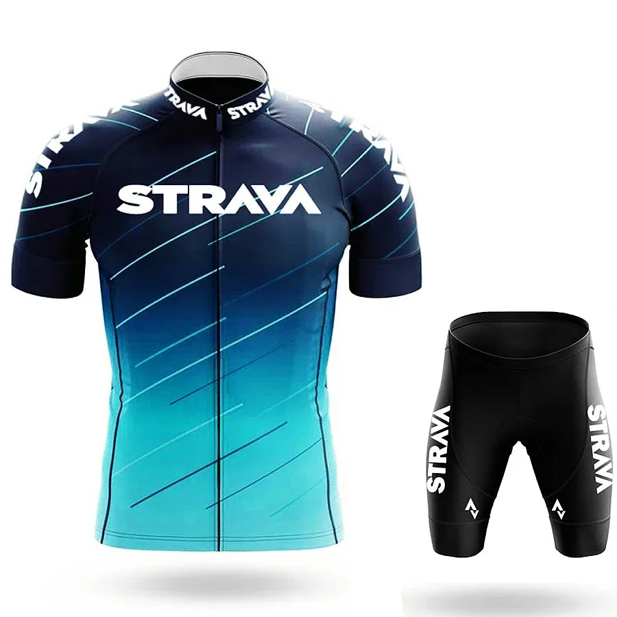 Men's Graphic Cycling Jersey and Shorts with Outfit Set Options