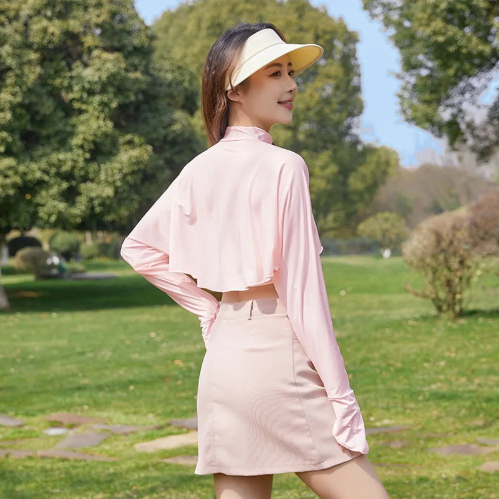 Cropped Long Sleeve Front Fastening Jacket for Layering over Outfits