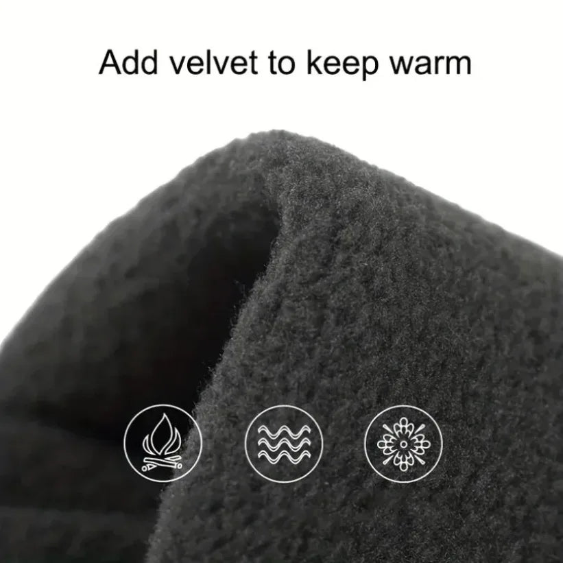 Solid Full Finger Outdoor Gloves with Adjustable Wrist Closure