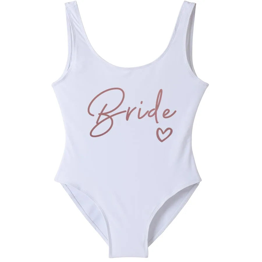 Team Bride One-Piece Swimsuit