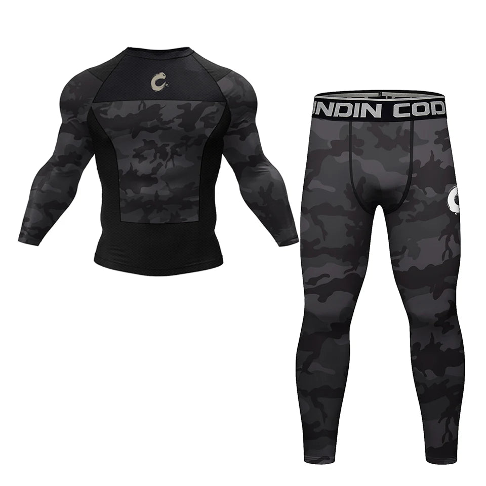 Compression Training Top and Shorts Set with Piece Options