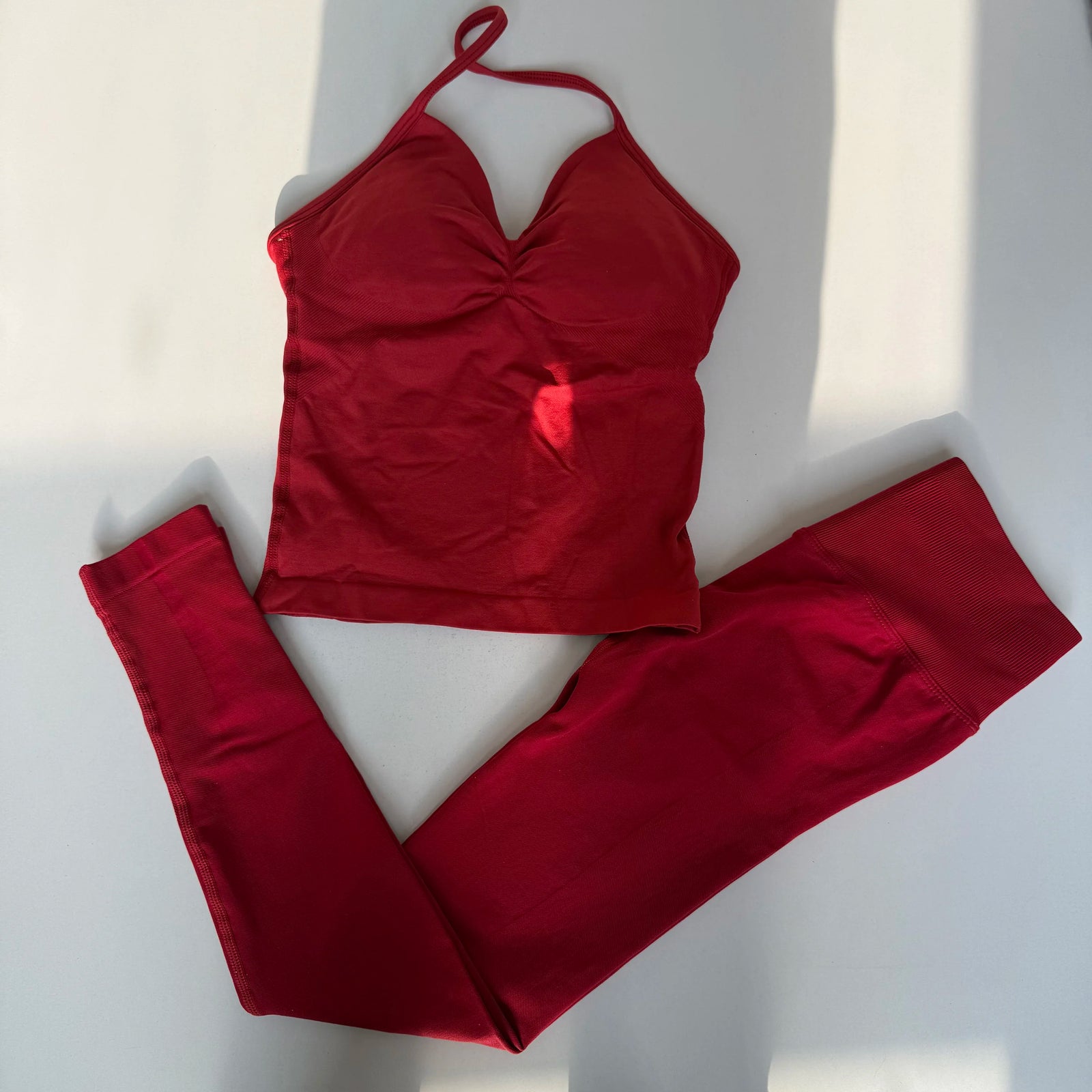 Women's Cross Back Bra And Leggings Yoga Set