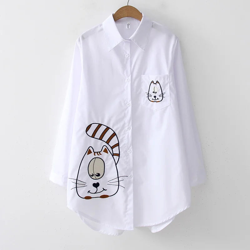 Women's Collared Long Sleeve Shirt