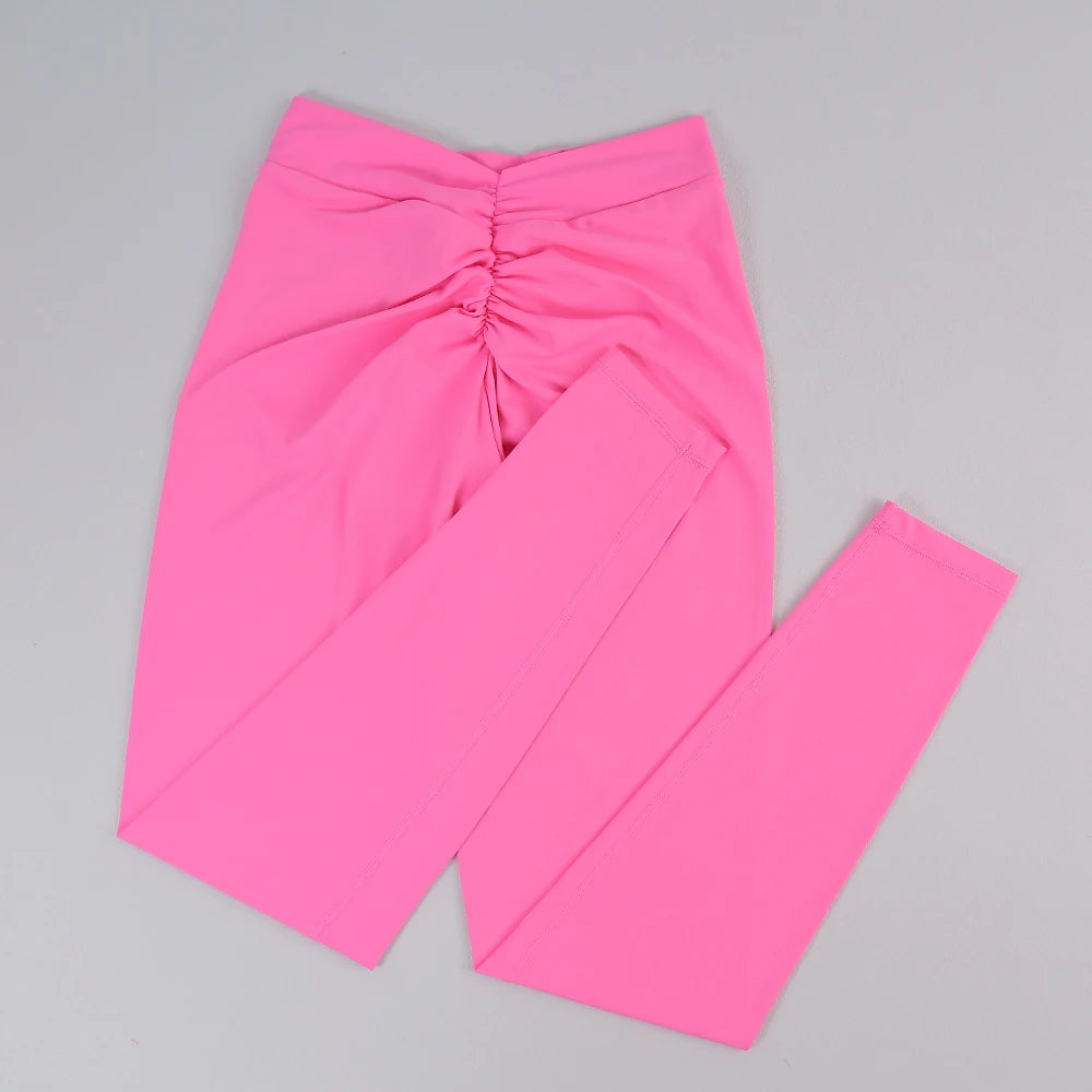 Women's V Back Full Length Leggings For Workout Outfits