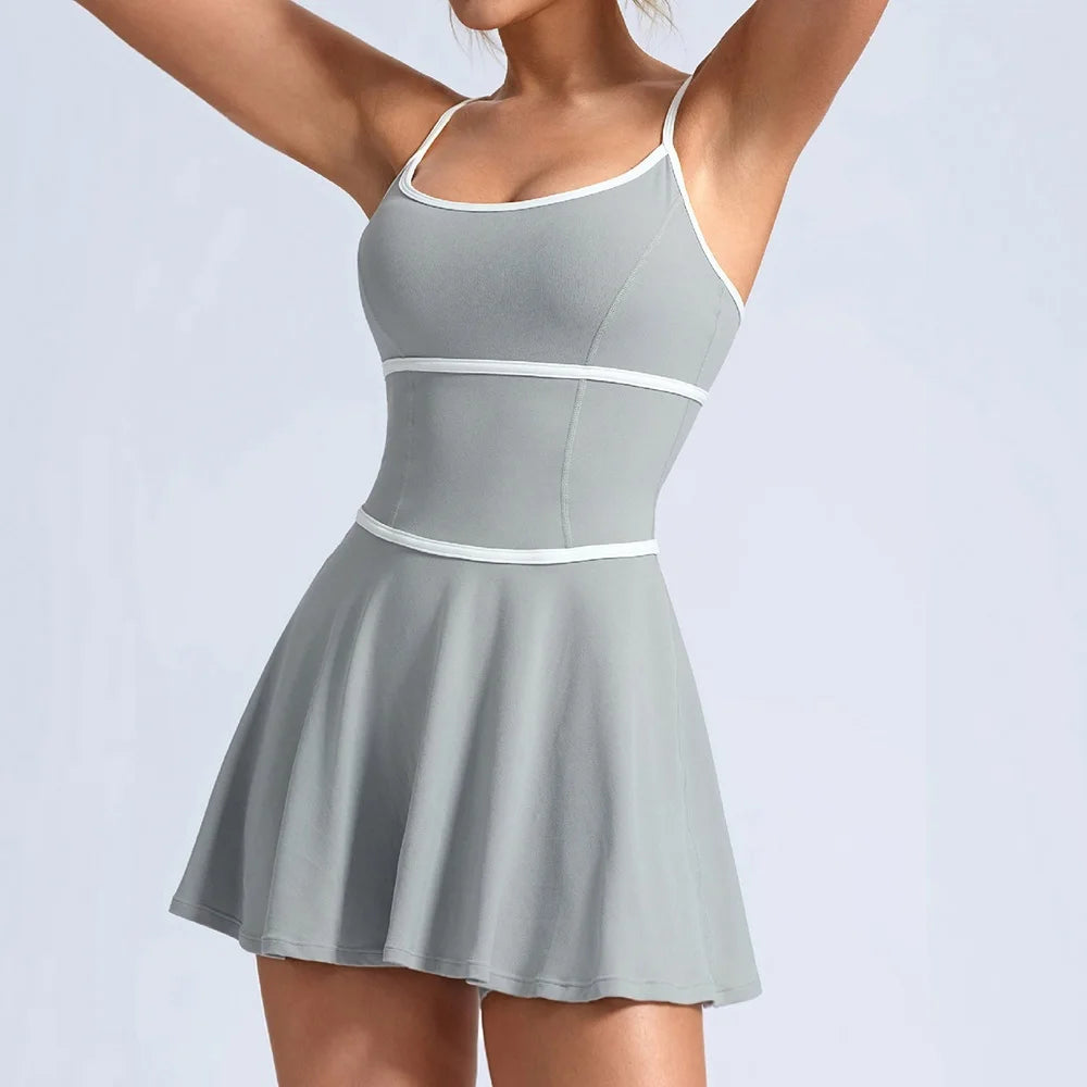 Women's Sleeveless A-Line Tennis Dress