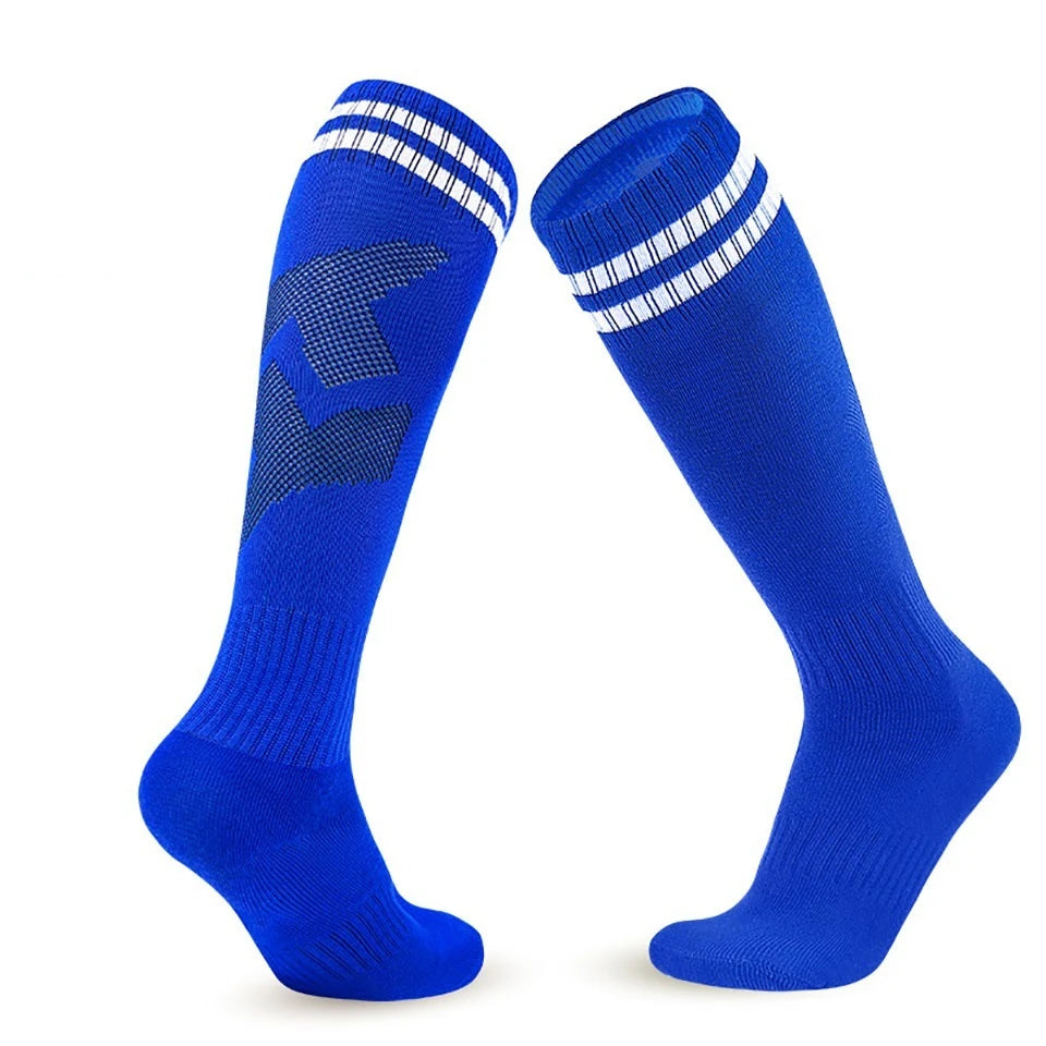 Striped Cuff Football Socks with Adult and Child Size Options