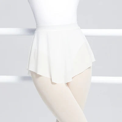 Women's Short Ballet Skirt with Side Split and Mesh Fabric Design