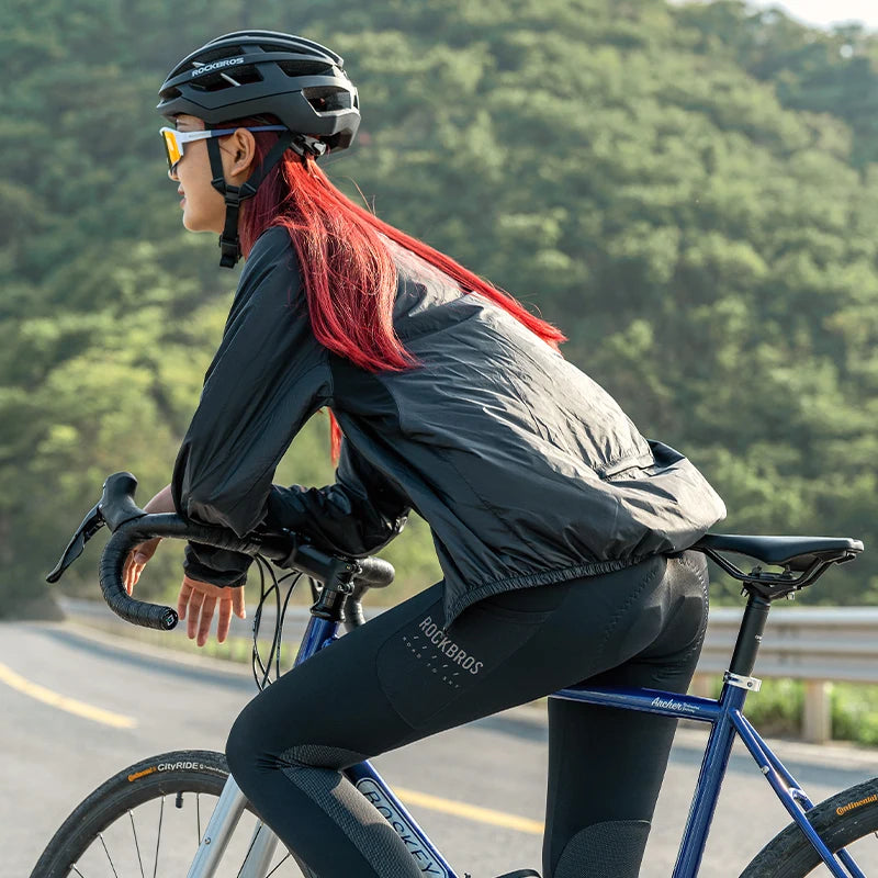 Women's Long Sleeve Zip Front Cycling Jacket For Workout Outfits