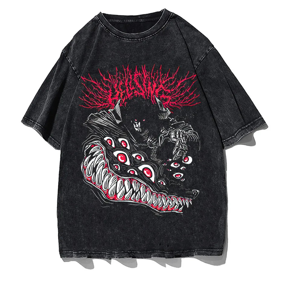 Hip Hop Streetwear Graphic T-Shirt Men Harajuku Cotton Short Sleeve Tee