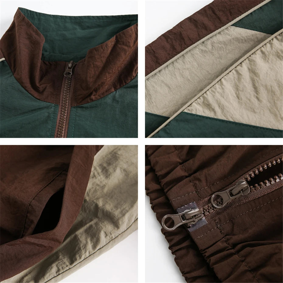 Color Block Long Sleeve Casual Streetwear Racing Style Jacket