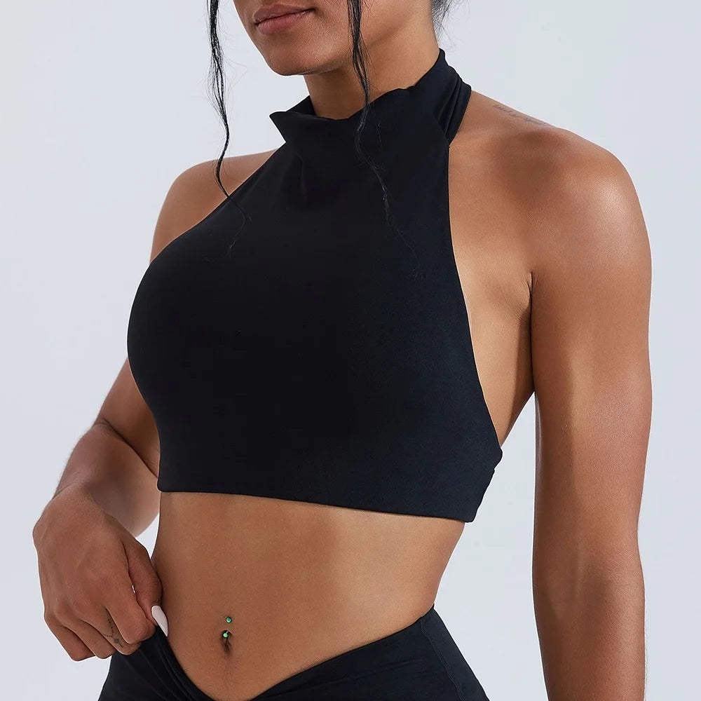 Women's Zip-Front Crop Top and Flared Pants Workout Set