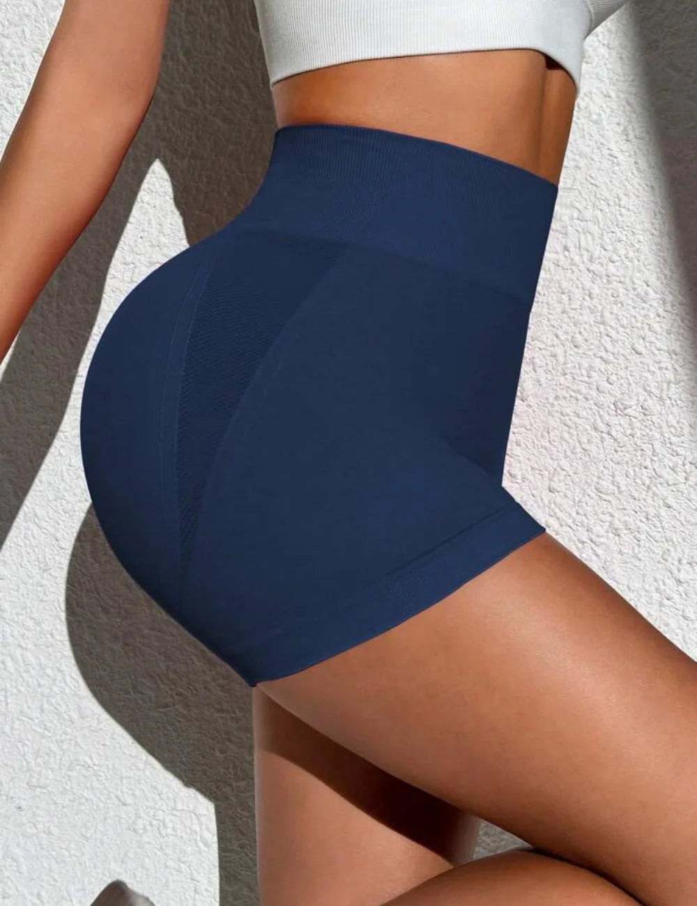 Women's High-Waist Fitted Workout Shorts