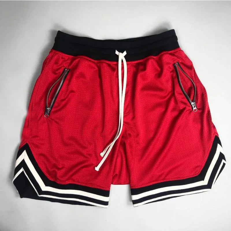 Men's Contrast Trim Drawstring Shorts