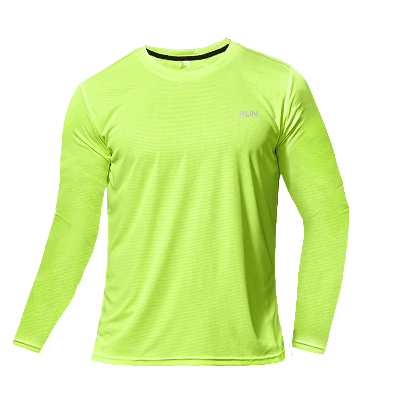 Men's Raglan Long Sleeve Crew Neck T-shirt For Workout Outfits