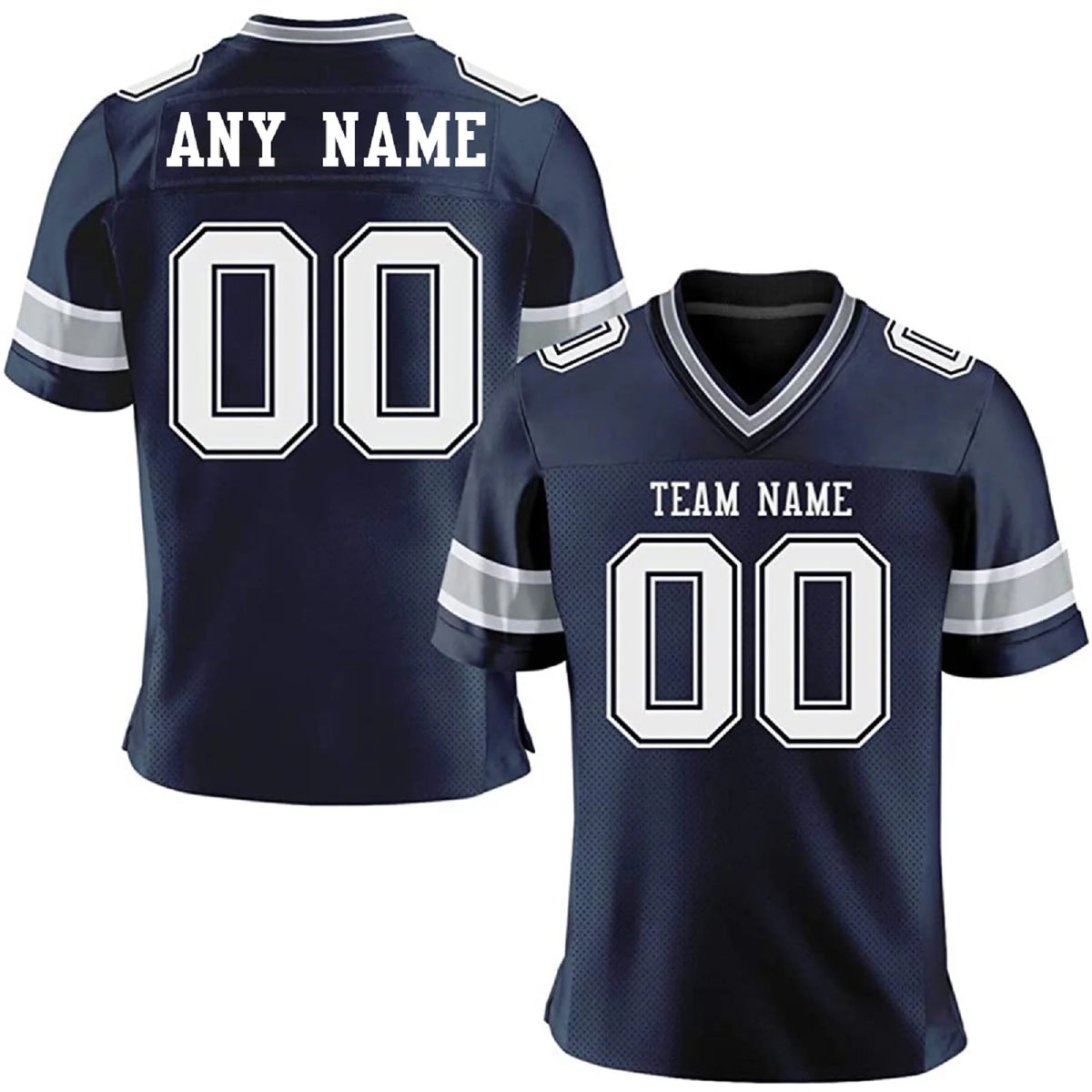 American Football Graphic Short Sleeve Sports Jersey with Number Print