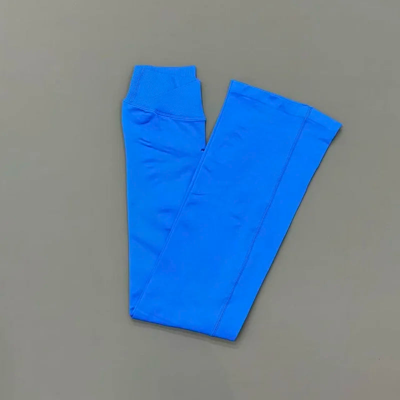 Women's Scrunch Flared Leggings For Workout Outfits And Layering
