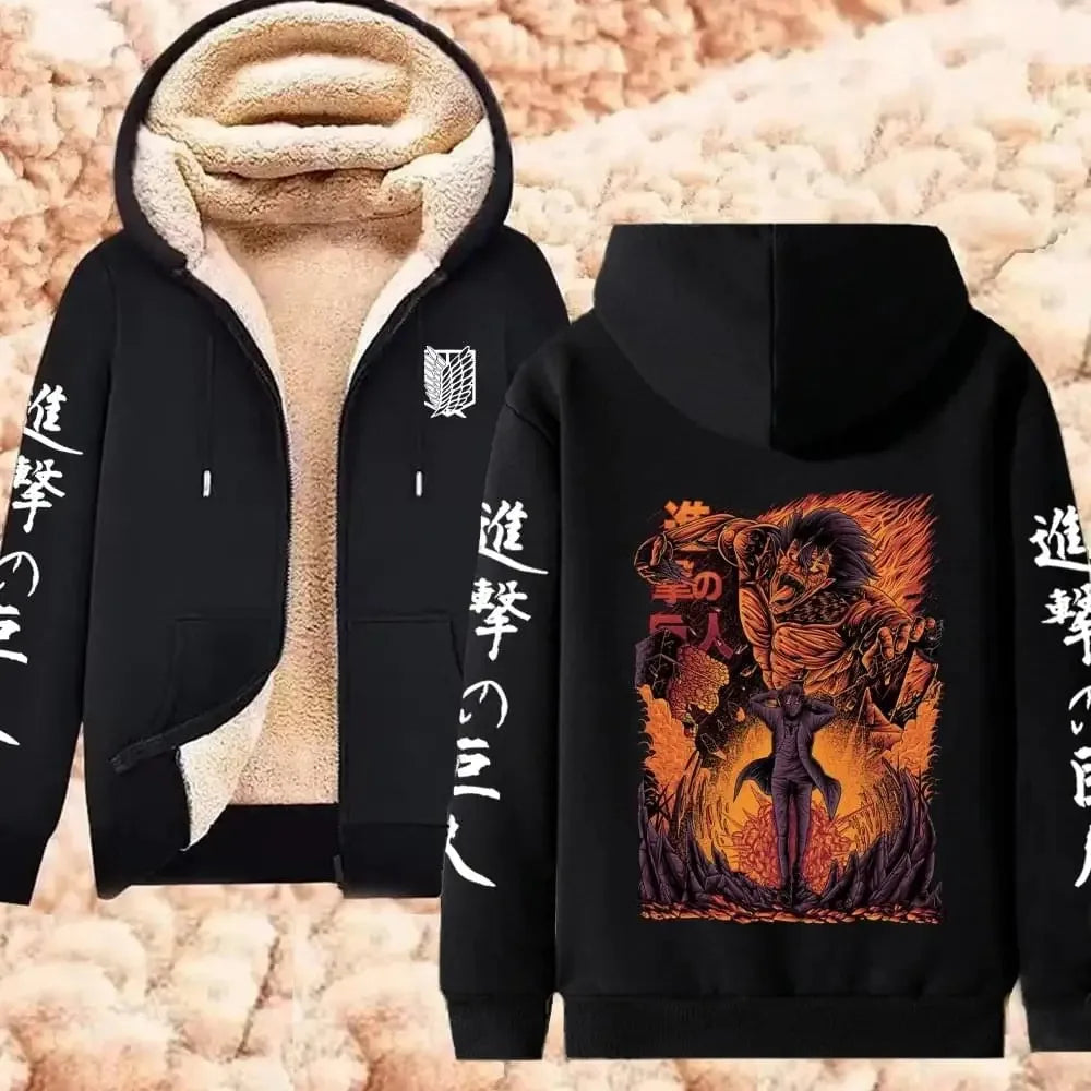Hooded Long Sleeve Full Zip Casual Streetwear Jacket