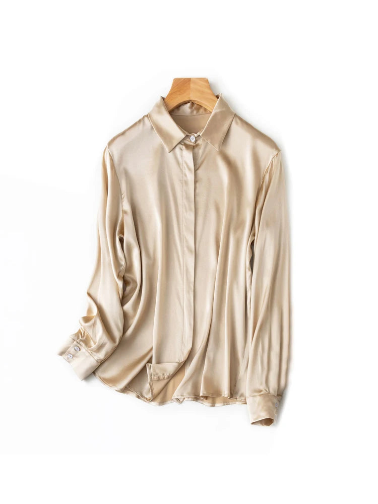 Women's Collared Long Sleeve Shirt