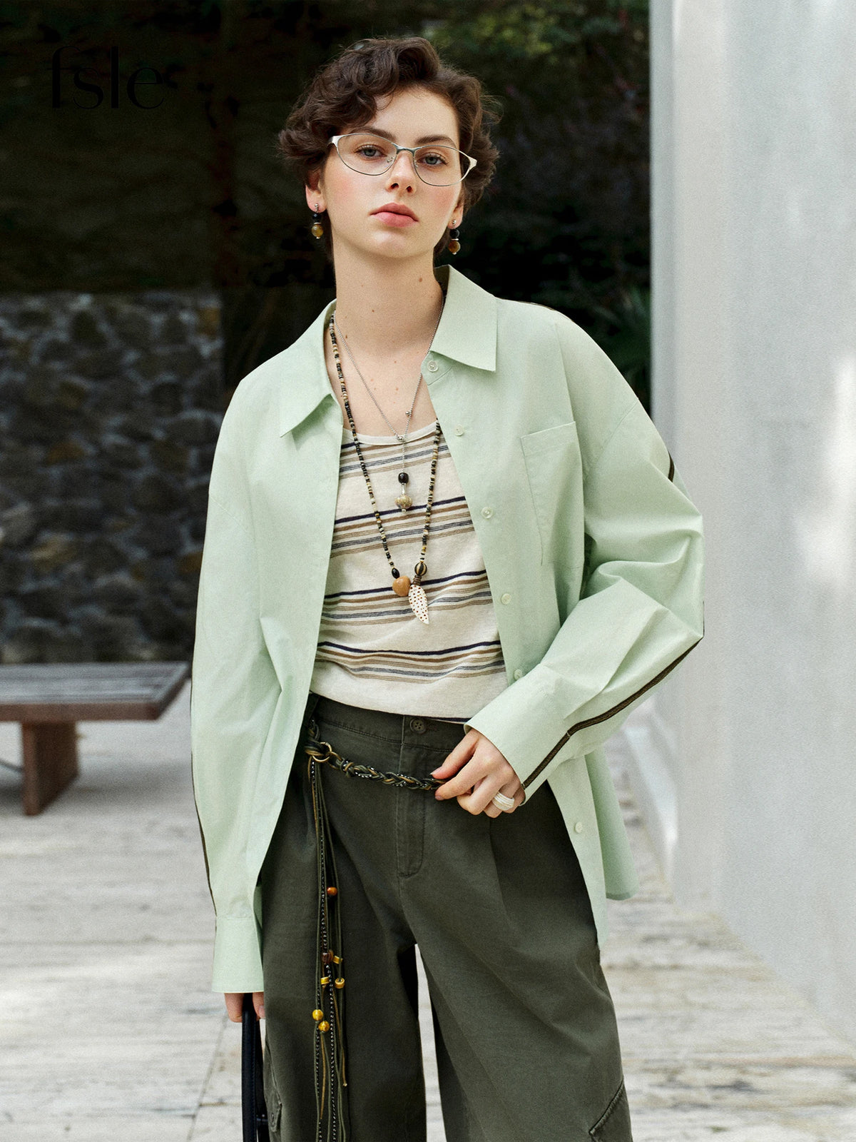 Women's Oversized Dropped Shoulder Button Front Shirt