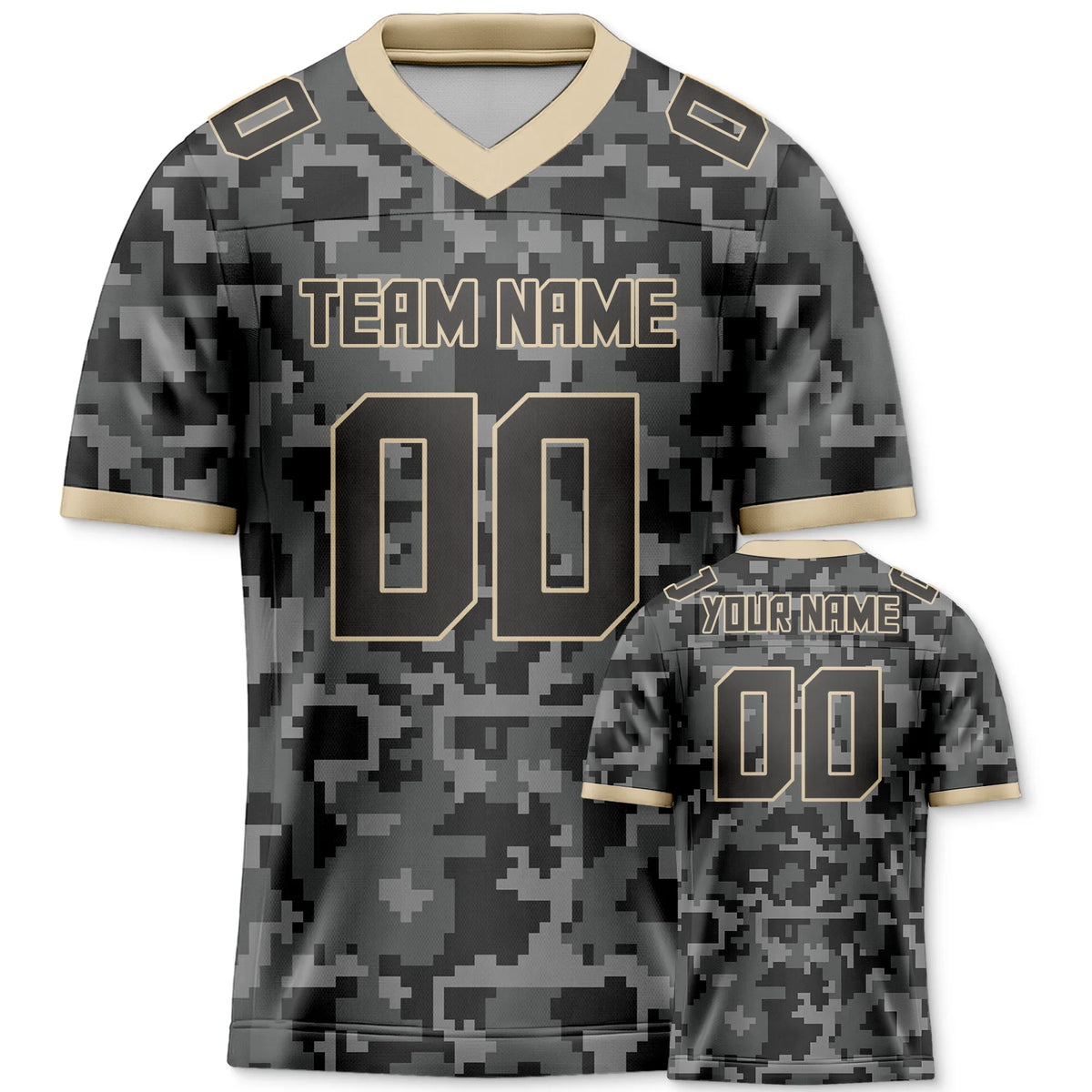 American Football Graphic Short Sleeve Sports Jersey with Number Print
