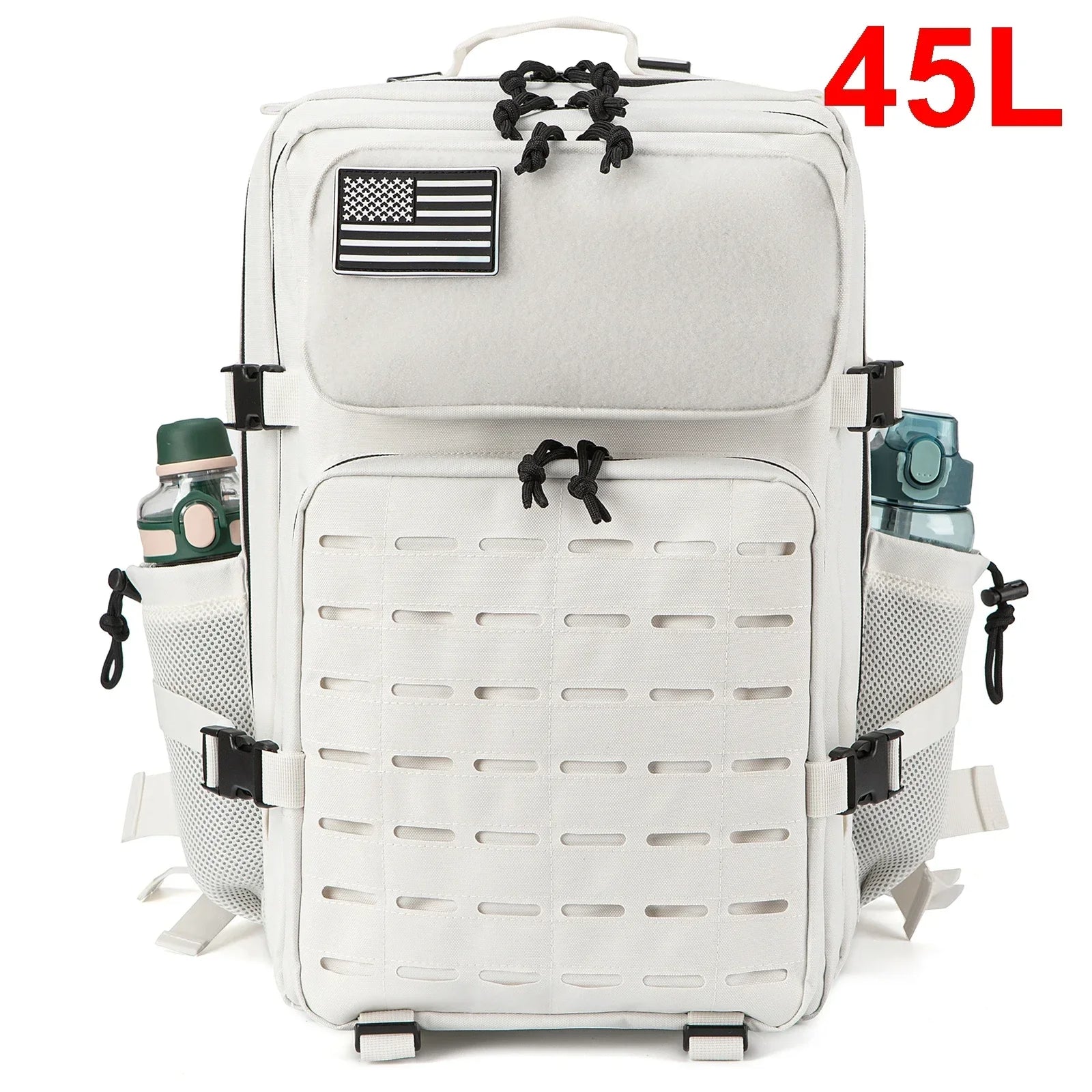 Tactical Backpack with Front Webbing and Separate Size-Labelled Colour Options
