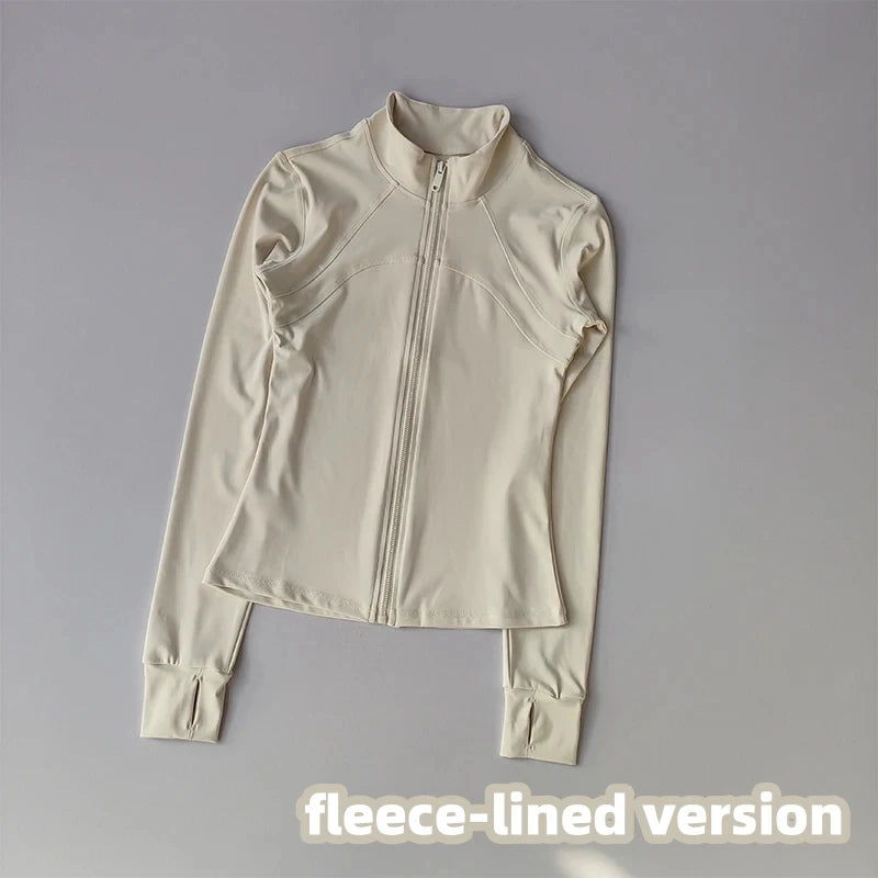 Women's Zip-Front Long Sleeve Yoga Jacket