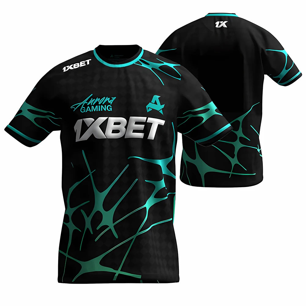 Esports Graphic Short Sleeve Crew Neck Sports T Shirt