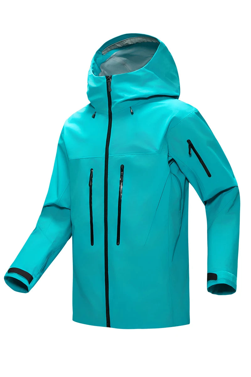 Men's Colour Block Hooded Zip Front Jacket
