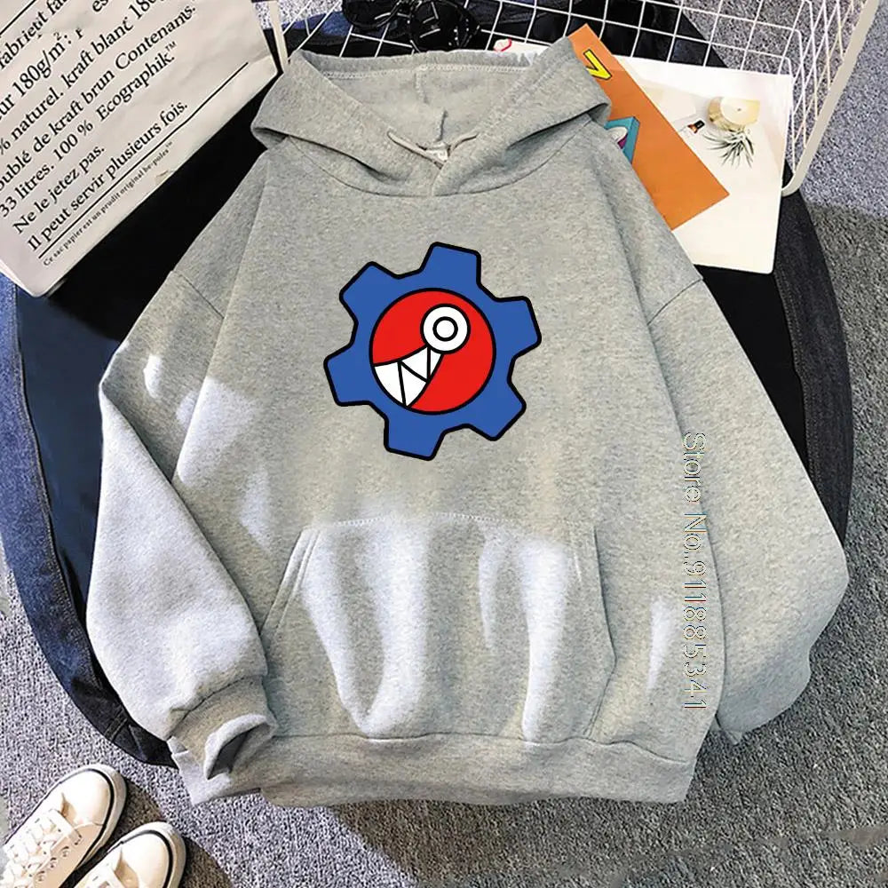 Yellow Graphic Long-Sleeve Pullover Hoodie