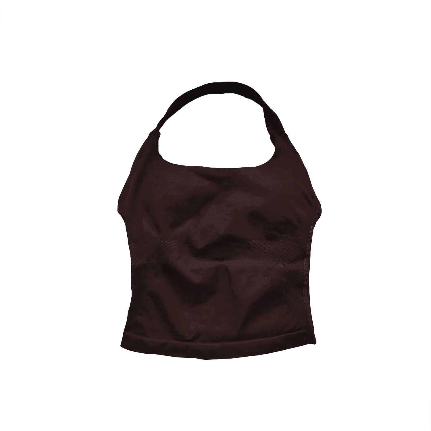 Women's Halter Neck Longline Fitted Tank Top For Workout Outfits