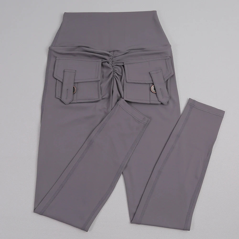 Women's Back Pocket Full Length Leggings For Workout Outfits