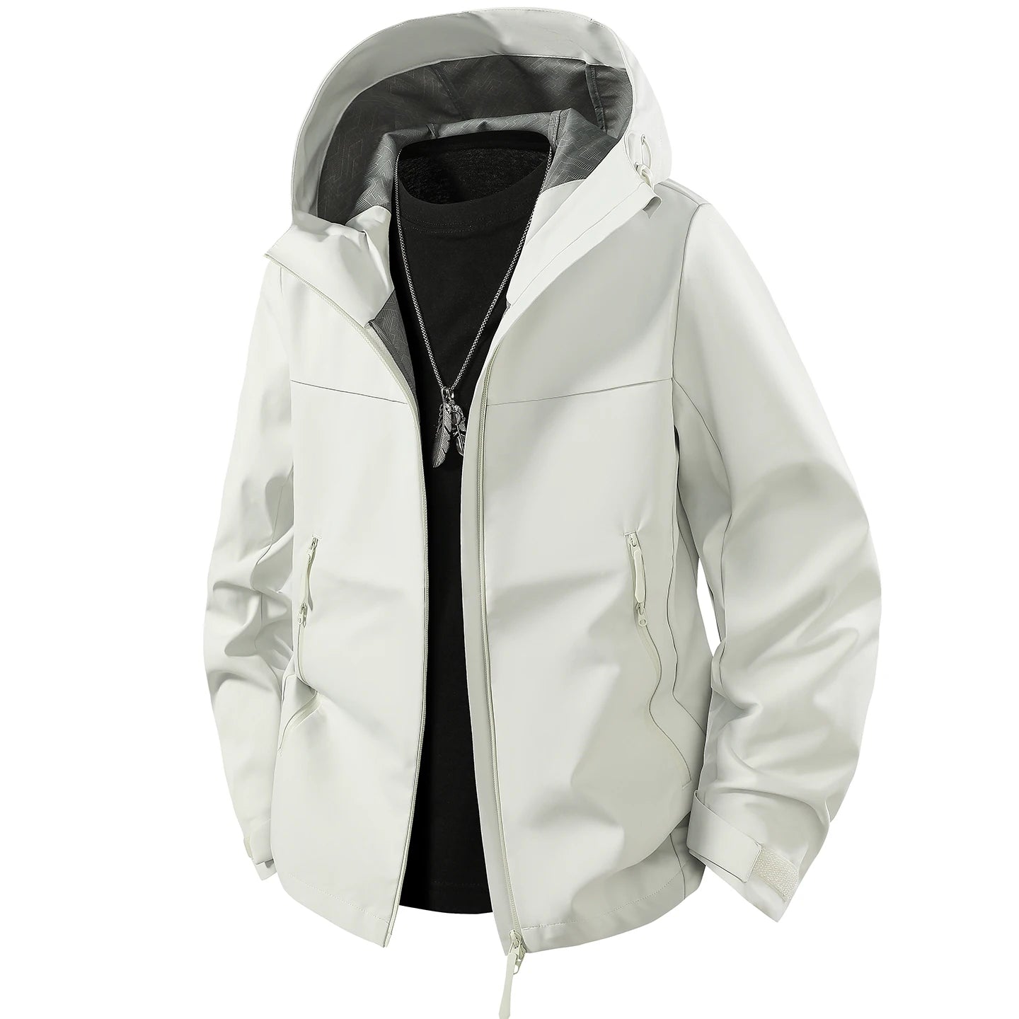 Unisex Waterproof Oil-Resistant Hiking Jacket for Outdoor Use